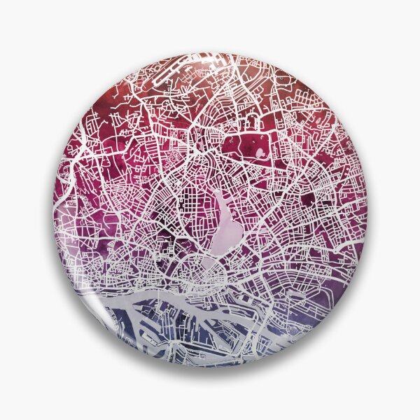 Item preview, Hamburg Germany City Map designed and sold by ArtPrints.