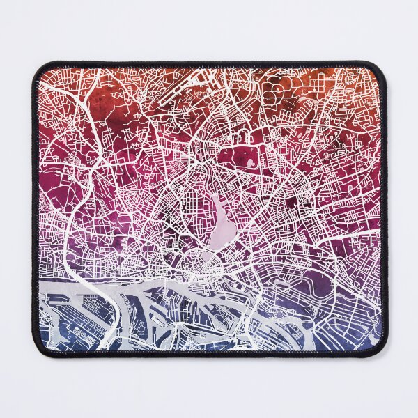 Item preview, Hamburg Germany City Map designed and sold by ArtPrints.