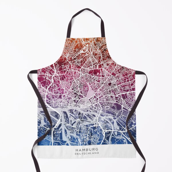 Item preview, Hamburg Germany City Map designed and sold by ArtPrints.