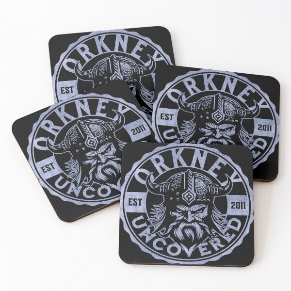 Item preview, Vikingo descubierto en las Orcadas - azul - Historia del turismo de viajes en las Orcadas designed and sold by OrkneyUncovered.
