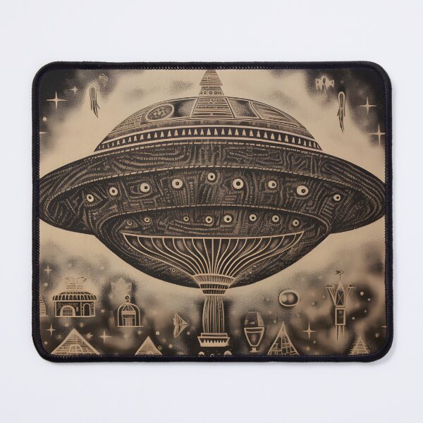 Item preview, Alien Flying Saucer Mural designed and sold by Je-we.