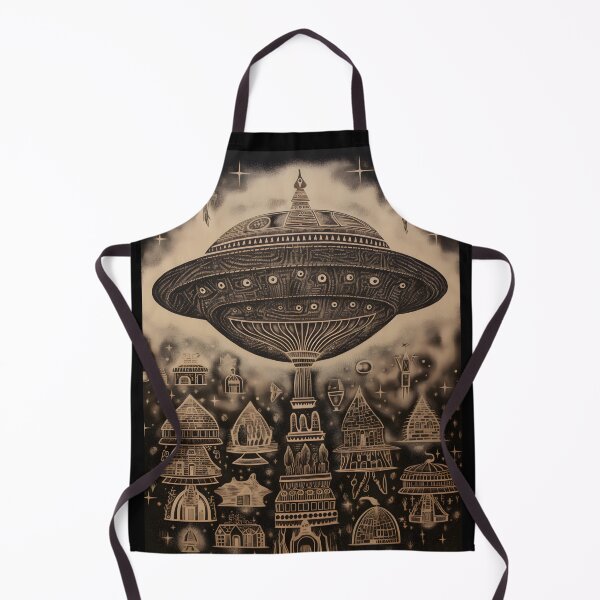 Item preview, Alien Flying Saucer Mural designed and sold by Je-we.