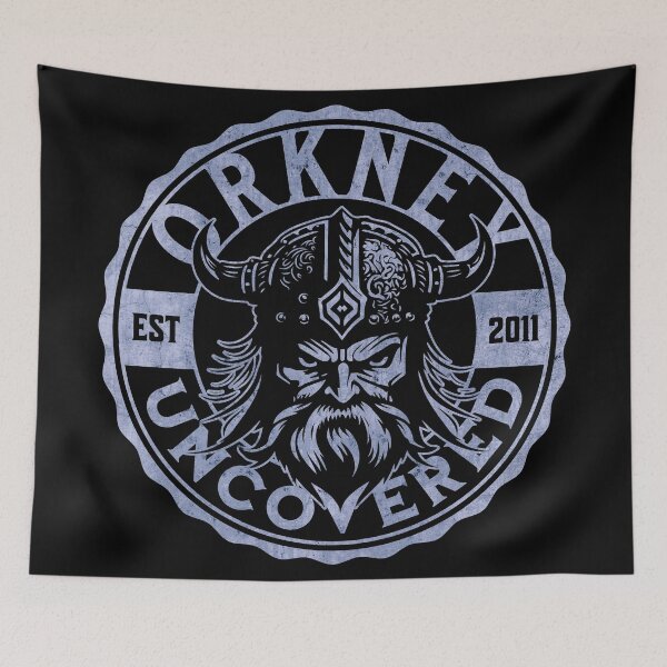 Item preview, Orkney Uncovered Viking - blue - Orkney travel tourism history designed and sold by OrkneyUncovered.