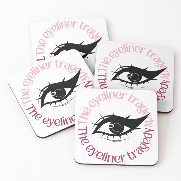 Item preview, The Eyeliner Tragedy | Eyeliner Memes Bold Wing (Pink) designed and sold by ObsidianDaz.