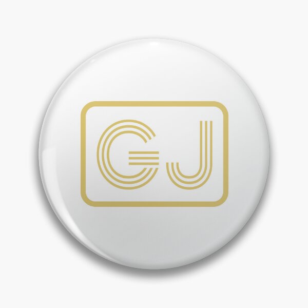 Item preview, GJ Initials Gold Geometric Letters designed and sold by Jeallan Designs.