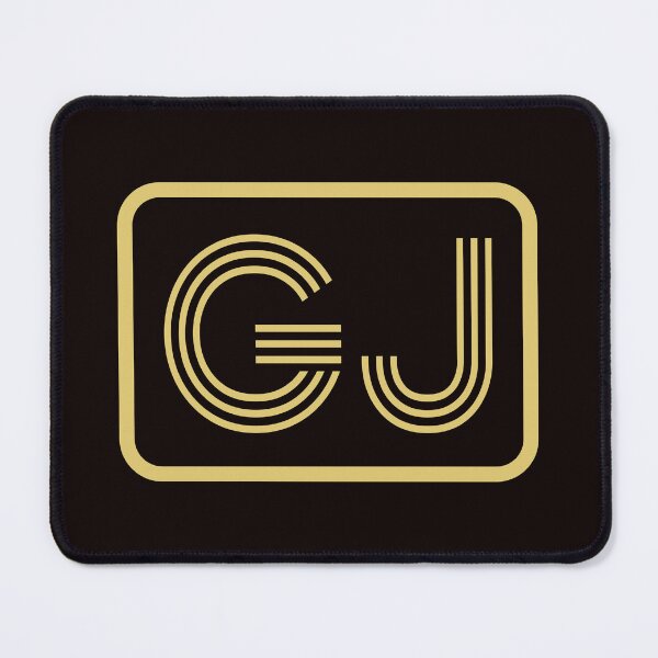 Item preview, GJ Initials Gold Geometric Letters designed and sold by Jeallan Designs.