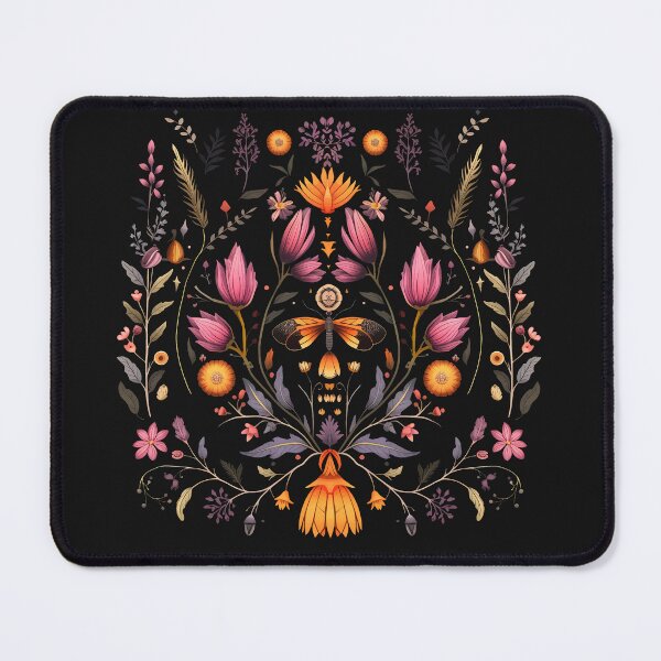 Item preview, Folk Art Butterfly and Wildflowers designed and sold by Enyr.