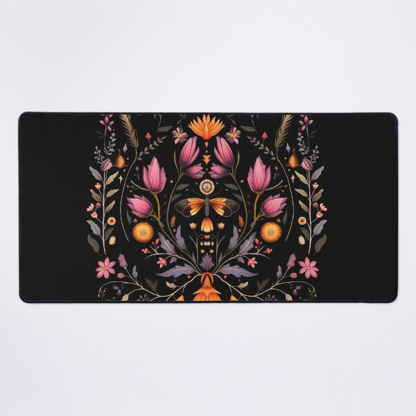 Item preview, Folk Art Butterfly and Wildflowers designed and sold by Enyr.