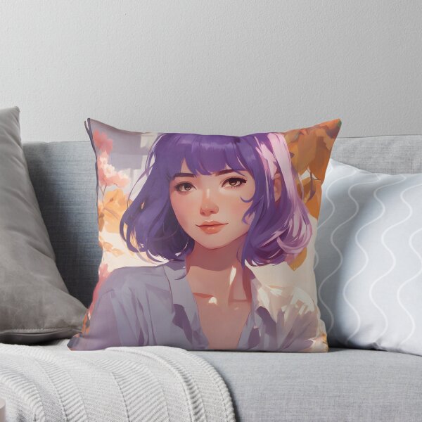 Item preview, Purple haired woman designed and sold by Jambonfromage.