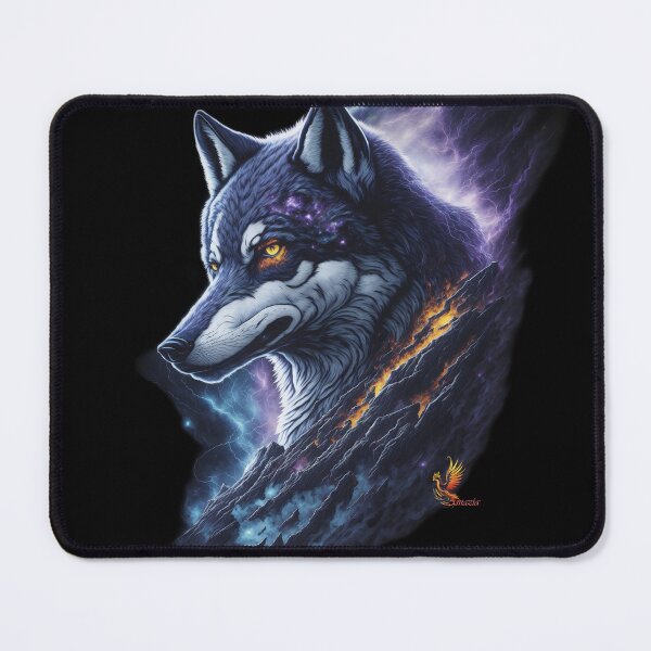 Item preview, Great Lightning Wolf (Black) designed and sold by AmaziaCo.