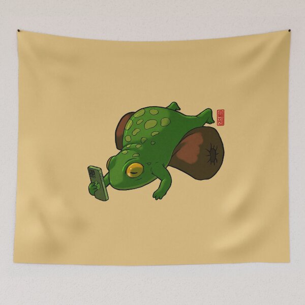 Item preview, Lazy Chill Frog Mood designed and sold by DingHuArt.