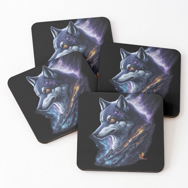 Item preview, Great Lightning Wolf (Black) designed and sold by AmaziaCo.