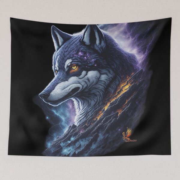 Item preview, Great Lightning Wolf (Black) designed and sold by AmaziaCo.