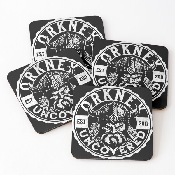 Item preview, Vikingo descubierto - blanco - Historia del turismo de viajes en las Orcadas designed and sold by OrkneyUncovered.