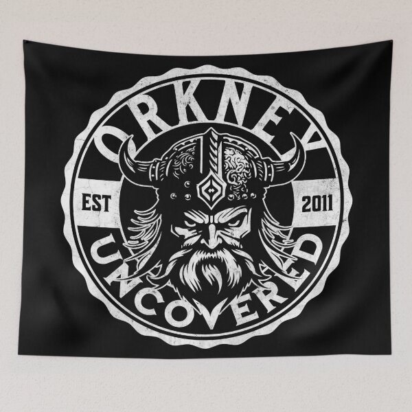 Item preview, Uncovered Viking - white - Orkney travel tourism history designed and sold by OrkneyUncovered.