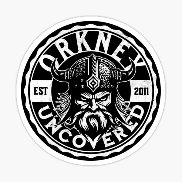 Item preview, Uncovered Viking - white - Orkney travel tourism history designed and sold by OrkneyUncovered.