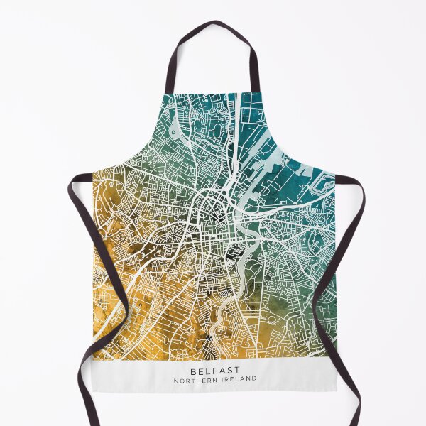 Item preview, Belfast Northern Ireland City Map designed and sold by ArtPrints.
