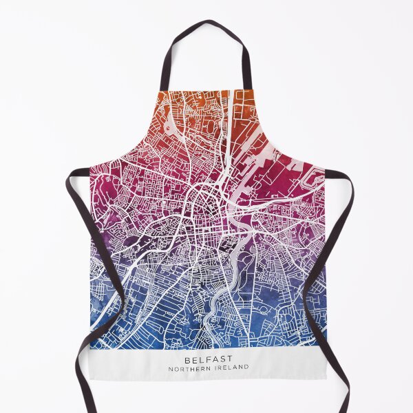 Item preview, Belfast Northern Ireland City Map designed and sold by ArtPrints.