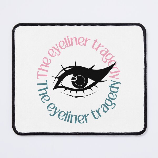 Item preview, The Eyeliner Tragedy | Eyeliner Memes Bold Wing designed and sold by ObsidianDaz.