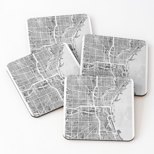 Item preview, Milwaukee Wisconsin City Map designed and sold by ArtPrints.
