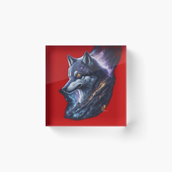 Item preview, Great Lightning Wolf (Red) designed and sold by AmaziaCo.