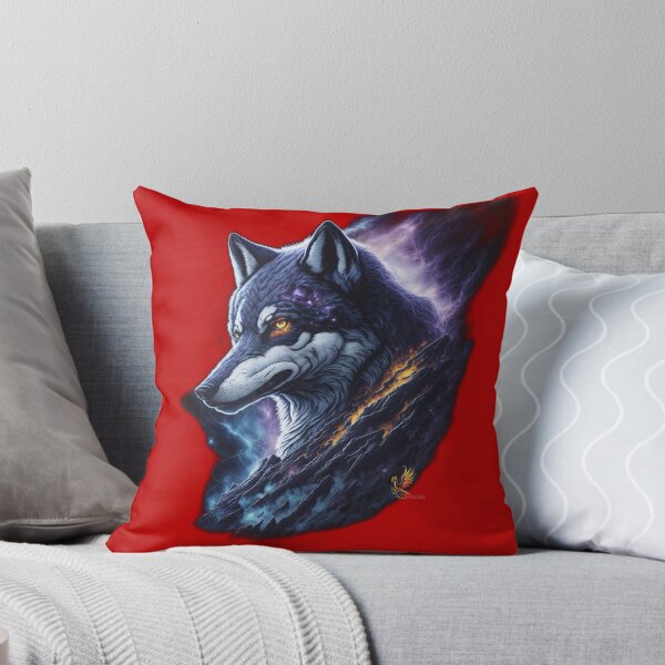 Item preview, Great Lightning Wolf (Red) designed and sold by AmaziaCo.