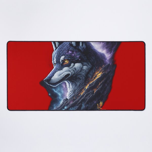 Item preview, Great Lightning Wolf (Red) designed and sold by AmaziaCo.