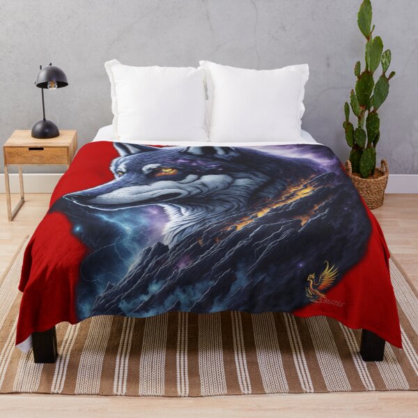 Item preview, Great Lightning Wolf (Red) designed and sold by AmaziaCo.