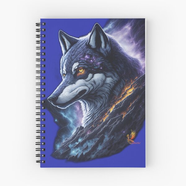 Item preview, Great Lightning Wolf (Blue) designed and sold by AmaziaCo.
