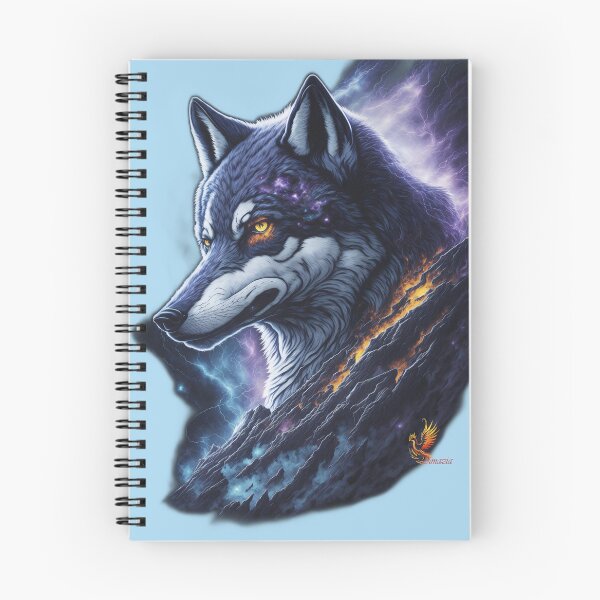 Item preview, Great Lightning Wolf (Light Blue) designed and sold by AmaziaCo.
