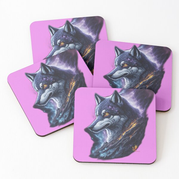 Item preview, Great Lightning Wolf (Pink) designed and sold by AmaziaCo.