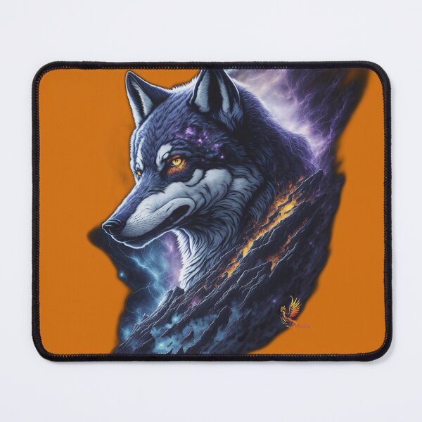 Item preview, Great Lightning Wolf (Orange) designed and sold by AmaziaCo.