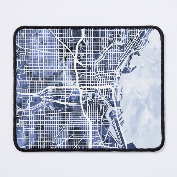Item preview, Milwaukee Wisconsin City Map designed and sold by ArtPrints.
