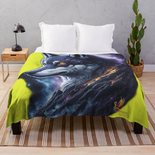 Item preview, Great Lightning Wolf (Yellow) designed and sold by AmaziaCo.
