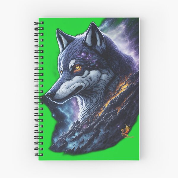 Item preview, Great Lightning Wolf (Green) designed and sold by AmaziaCo.