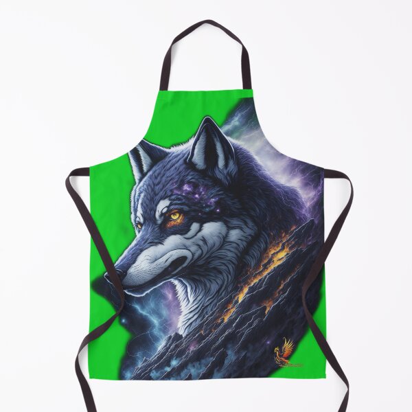 Item preview, Great Lightning Wolf (Green) designed and sold by AmaziaCo.