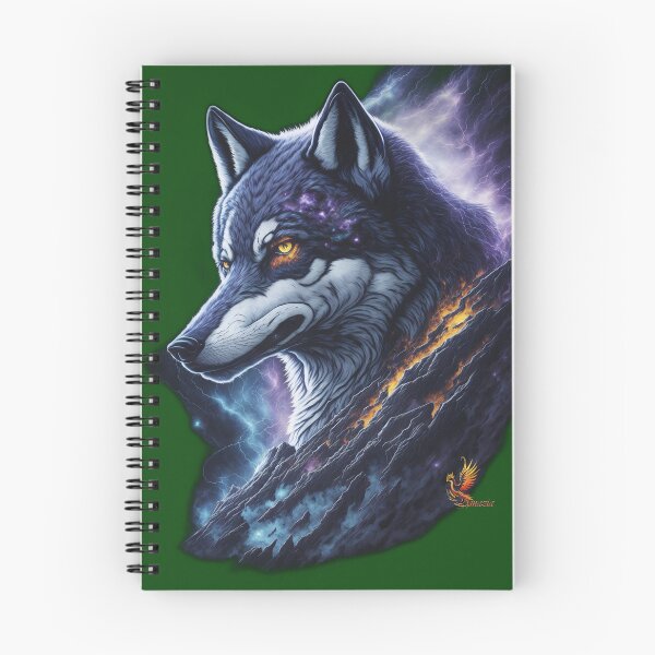 Item preview, Great Lightning Wolf (Dark Green) designed and sold by AmaziaCo.