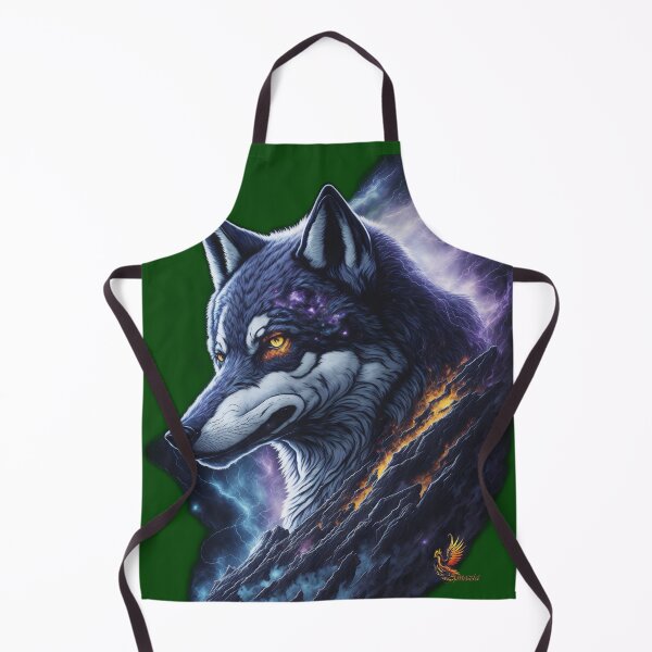 Item preview, Great Lightning Wolf (Dark Green) designed and sold by AmaziaCo.