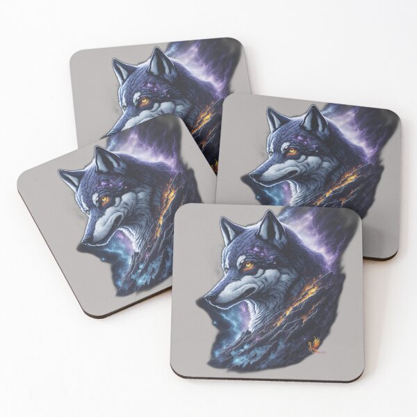 Item preview, Great Lightning Wolf (Grey) designed and sold by AmaziaCo.