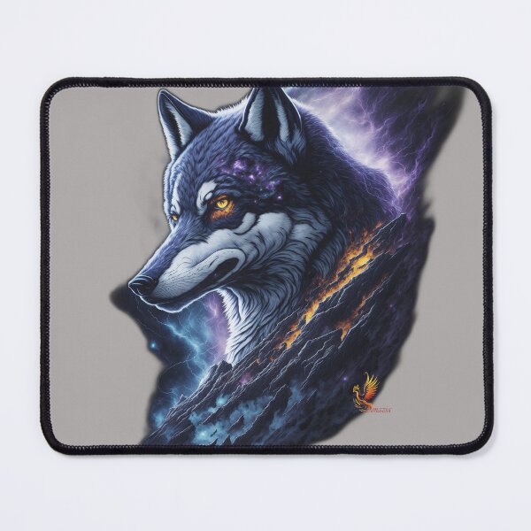 Item preview, Great Lightning Wolf (Grey) designed and sold by AmaziaCo.