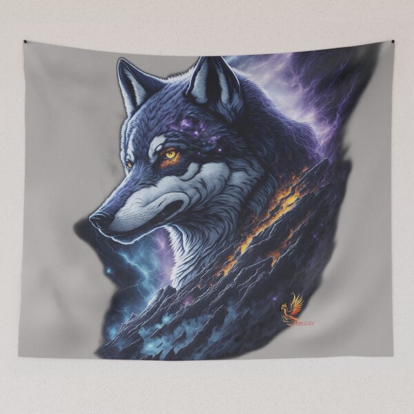 Item preview, Great Lightning Wolf (Grey) designed and sold by AmaziaCo.