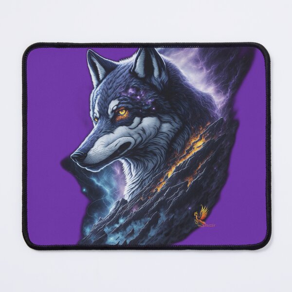 Item preview, Great Lightning Wolf (Purple) designed and sold by AmaziaCo.