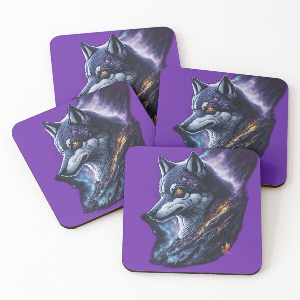 Item preview, Great Lightning Wolf (Purple) designed and sold by AmaziaCo.