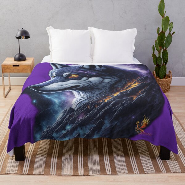 Item preview, Great Lightning Wolf (Purple) designed and sold by AmaziaCo.