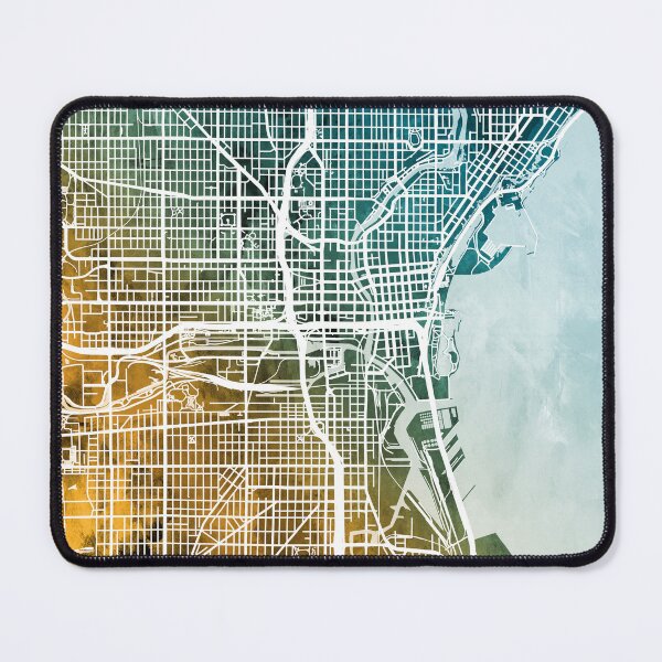 Item preview, Milwaukee Wisconsin City Map designed and sold by ArtPrints.