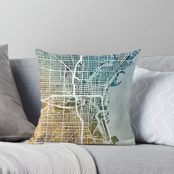 Item preview, Milwaukee Wisconsin City Map designed and sold by ArtPrints.