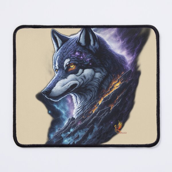 Item preview, Great Lightning Wolf (Beige) designed and sold by AmaziaCo.