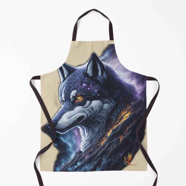 Item preview, Great Lightning Wolf (Beige) designed and sold by AmaziaCo.
