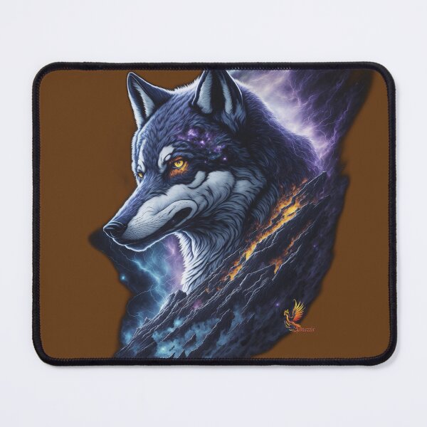 Item preview, Great Lightning Wolf (Brown) designed and sold by AmaziaCo.
