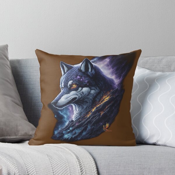 Item preview, Great Lightning Wolf (Brown) designed and sold by AmaziaCo.